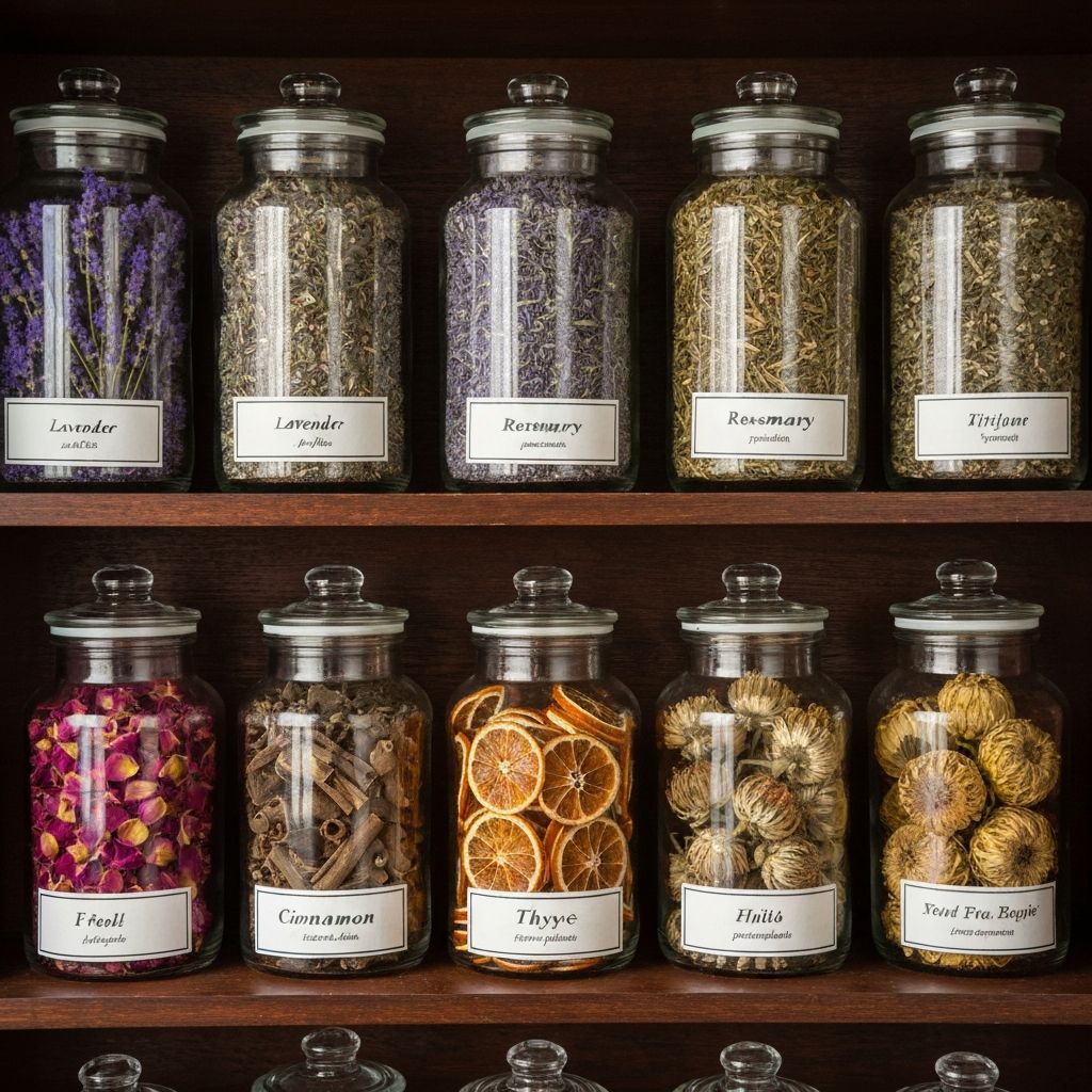 Various natural herbs and botanicals